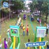 sân bóng rổ bơm hơi